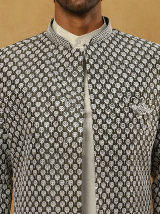Premium Embroidered Indo-Western Set for Men