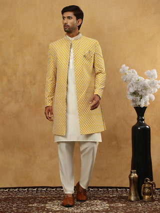 Premium Embroidered Indo-Western Set for Men