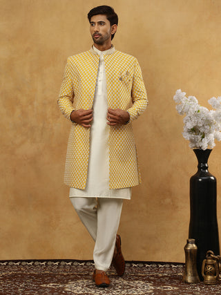 Premium Embroidered Indo-Western Set for Men