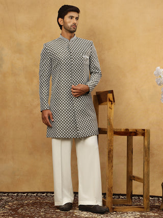 Premium Embroidered Indo-Western Set for Men