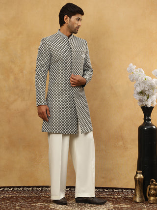 Premium Embroidered Indo-Western Set for Men