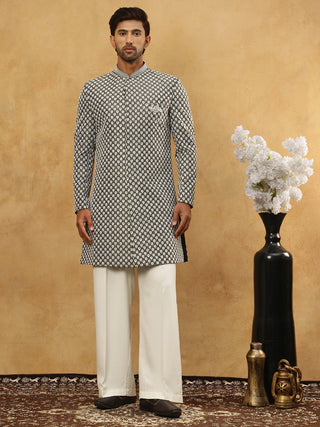 Premium Embroidered Indo-Western Set for Men