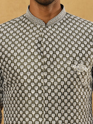 Premium Embroidered Indo-Western Set for Men