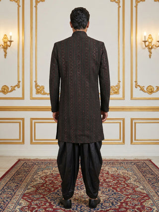 Men Embroidered Indo-Western Set