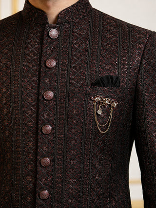 Men Embroidered Indo-Western Set