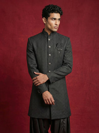 Silk Blend Woven Indo-Western Set