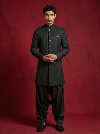 Silk Blend Woven Indo-Western Set