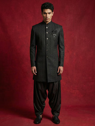 Silk Blend Woven Indo-Western Set