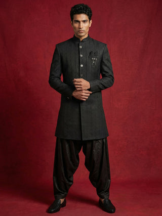 Silk Blend Woven Indo-Western Set