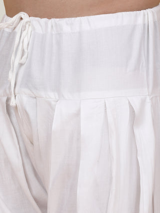 Embroidered Jacquard Silk Indo-Western Set