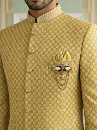 Embroidered Silk Blend Indo-Western Set