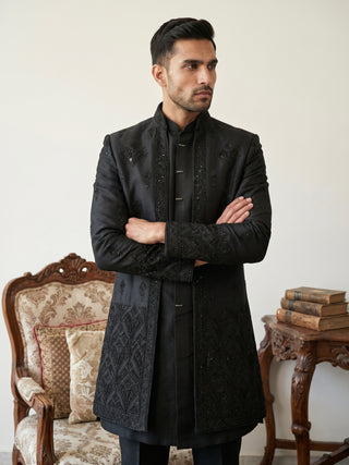 Men's Japanese Fabric Indo-Western Set