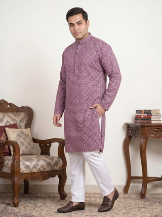 Men's Geometric Printed Kurta Set