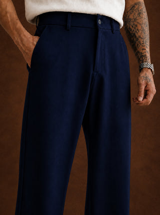 Men Straight Fit Korean Pants