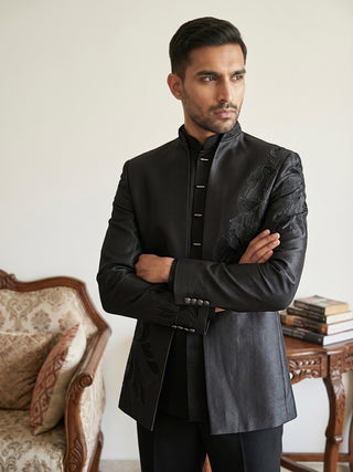 Japanese Fabric Embroidered Indo-Western Set