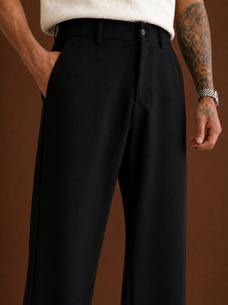 Men Straight Fit Korean Pants