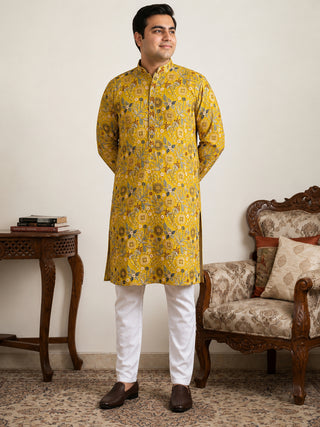 Embroidered Kurta Set For Men