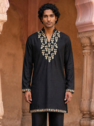 Japanese Fabric Designer Embroidered Kurta