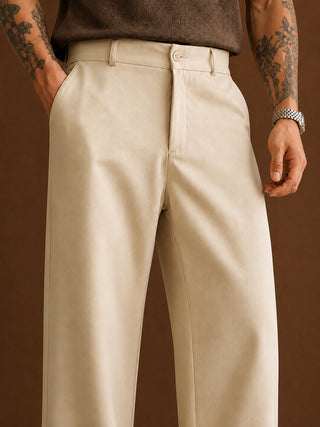 Men Straight Fit Korean Pants