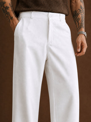 Men Straight Fit Korean Pants