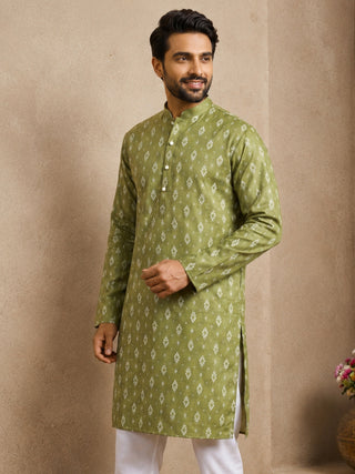 Men’s Foil Print Traditional Kurta