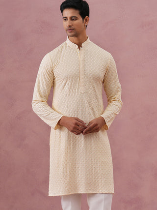 Viscose Rayon Traditional Embroidered Kurta