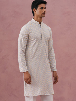 Viscose Rayon Traditional Embroidered Kurta
