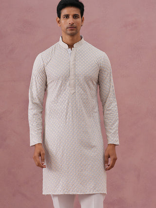 Viscose Rayon Traditional Embroidered Kurta