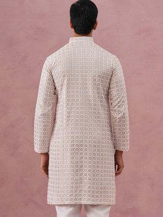Men’s Rayon Sequin Embroidered Kurta