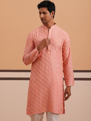 Rayon Embroidered Kurta for Men