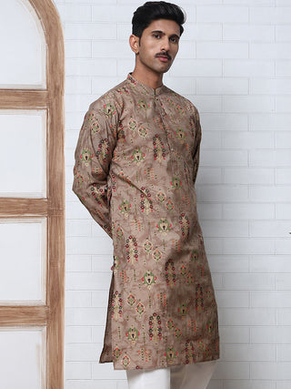 Traditional Foil Printed Kurta for Men