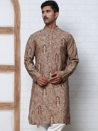Traditional Foil Printed Kurta for Men