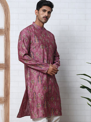 Traditional Foil Printed Kurta for Men