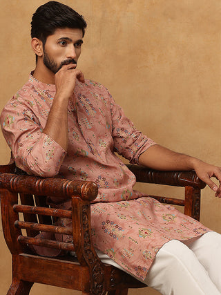 Traditional Foil Printed Kurta for Men