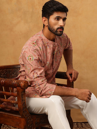 Traditional Foil Printed Kurta for Men
