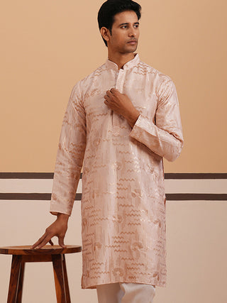 Premium Silk Blend Embroidered Kurta