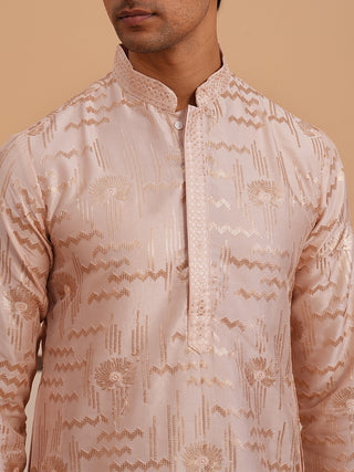 Premium Silk Blend Embroidered Kurta