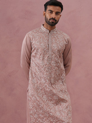 Heavy Floral Thread Work Kurta
