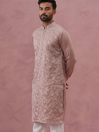 Heavy Floral Thread Work Kurta