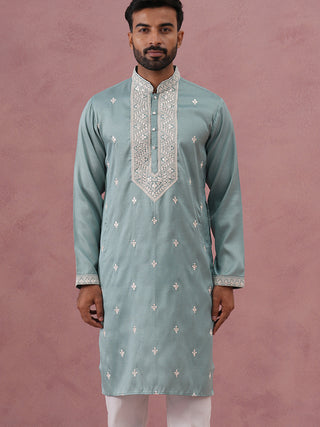 Men's Festive Cotton Blend Kurta