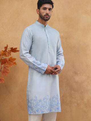 Men’s Cotton Blend Printed Kurta