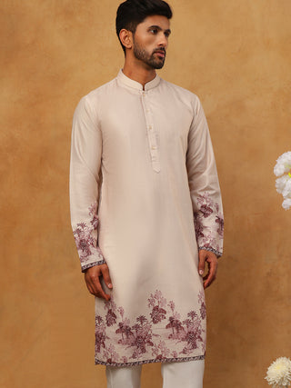 Men’s Cotton Blend Printed Kurta