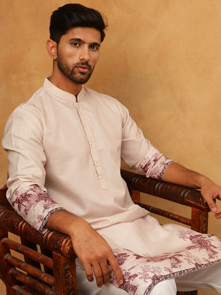 Men’s Cotton Blend Printed Kurta