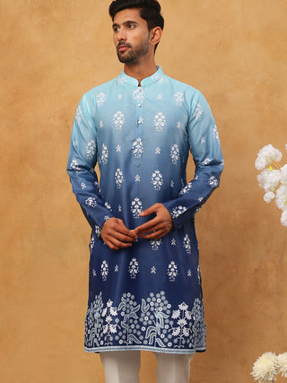 Printed Cotton Blend Kurta