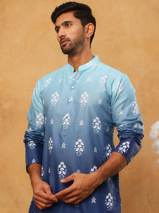 Printed Cotton Blend Kurta