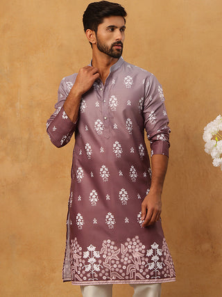 Printed Cotton Blend Kurta