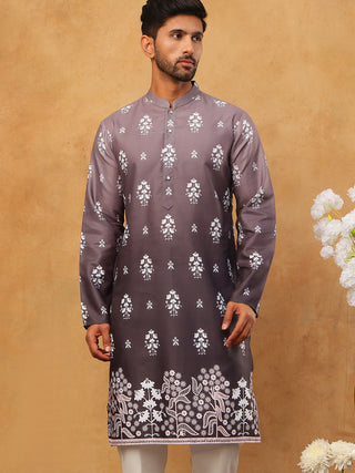 Printed Cotton Blend Kurta