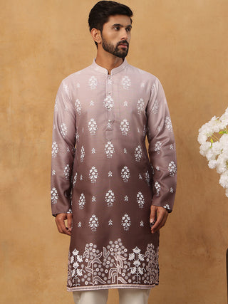 Printed Cotton Blend Kurta
