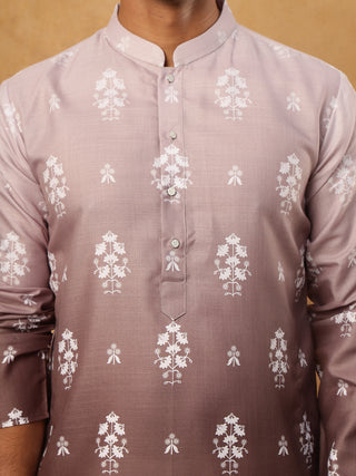 Printed Cotton Blend Kurta