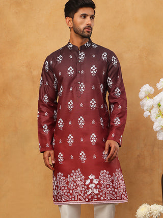 Printed Cotton Blend Kurta
